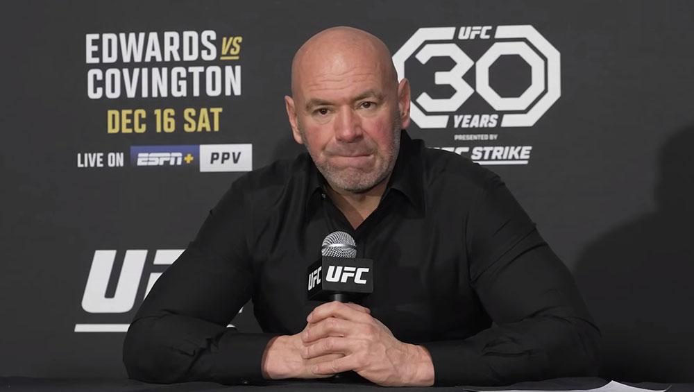 Dana White critique les commentaires de Colby Covington sur le père assassiné de Leon Edwards : “C'est tellement méchant” | UFC 296