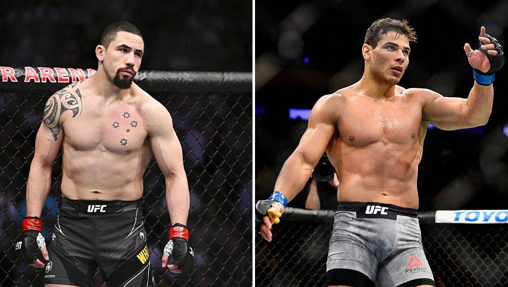 Robert Whittaker contre Paulo Costa, Geoff Neal contre Ian Machado Garry prévus pour l'UFC 298