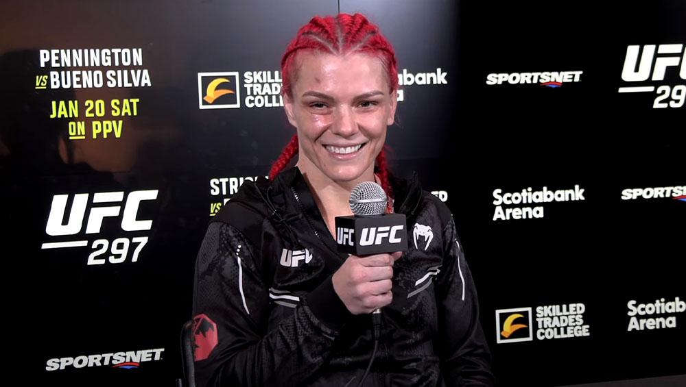 Gillian Robertson pense que le Canada est son porte-bonheur | UFC 297