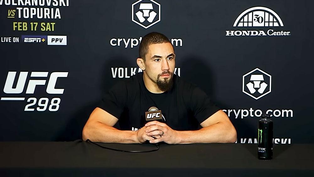 Robert Whittaker se concentre uniquement sur Paulo Costa à l'UFC 298