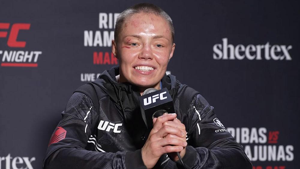 Rose Namajunas est intéressée par la gagnante du combat entre Erin Blanchfield et Manon Fiorot ou Maycee Barber | UFC on ESPN 53