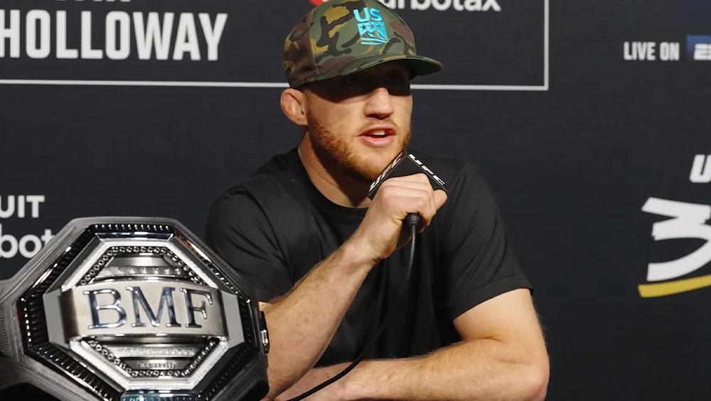 Justin Gaethje admet “ne pas prévoir d'être en vie le lendemain de ses combats” | UFC 300