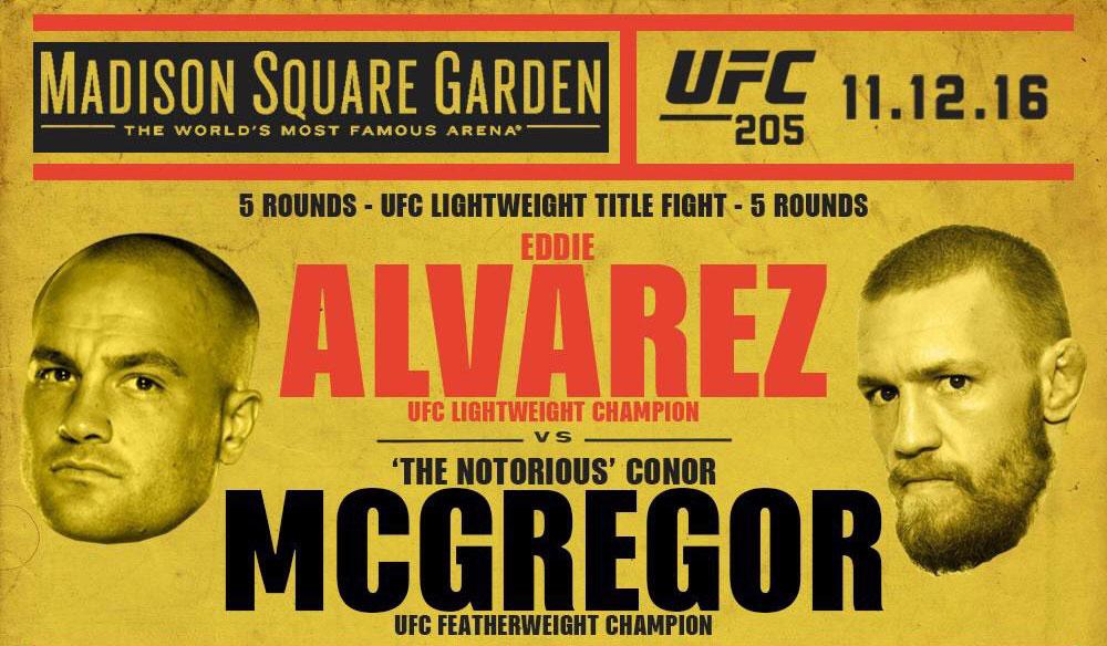UFC 205 New York City - Alvarez contre McGregor et 2 autres combats pour le titre