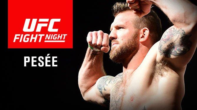UFC Fight Night 100 - La pesée (résultats)