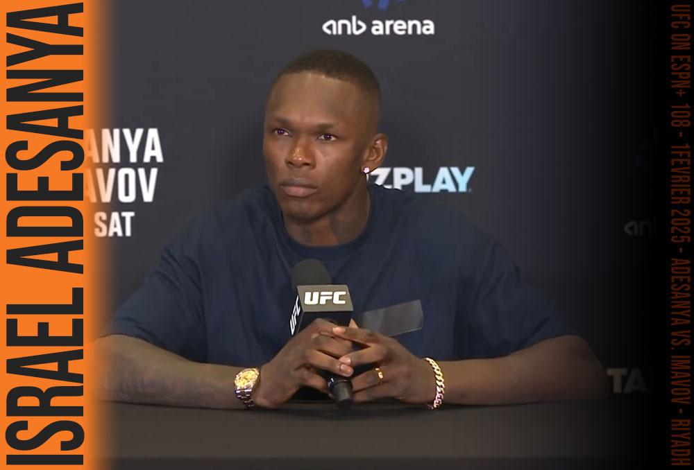 Israel Adesanya a partagé sa liste des plus grands combattants de l’UFC | Riyadh
