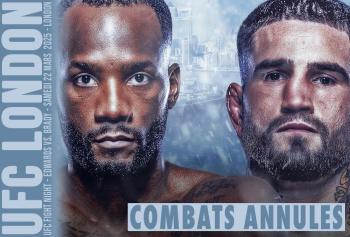 UFC on ESPN+ 113 - Combats annulés / reprogrammés | London