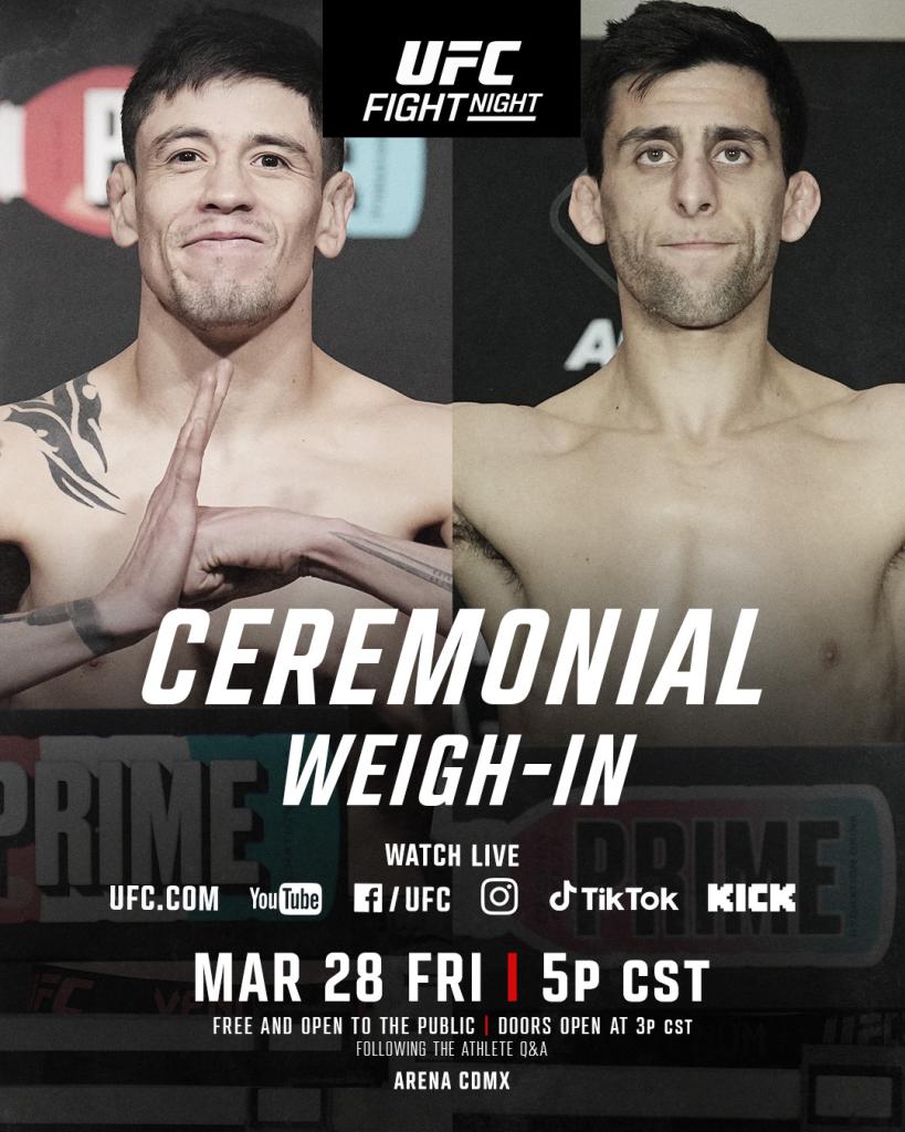 UFC on ESPN 64 - La pesée cérémoniale | Mexico