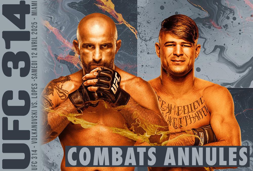 UFC 314 - Combats annulés / reprogrammés | Miami