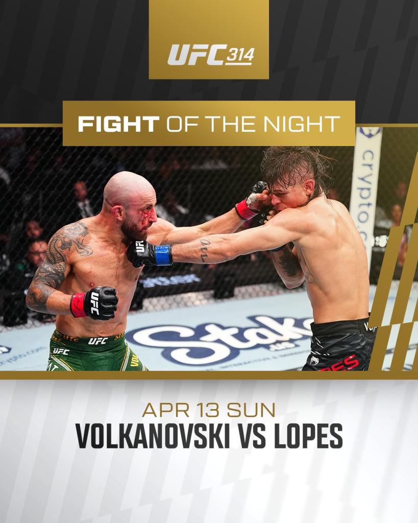 UFC 314 - Bonus de la soirée | Miami