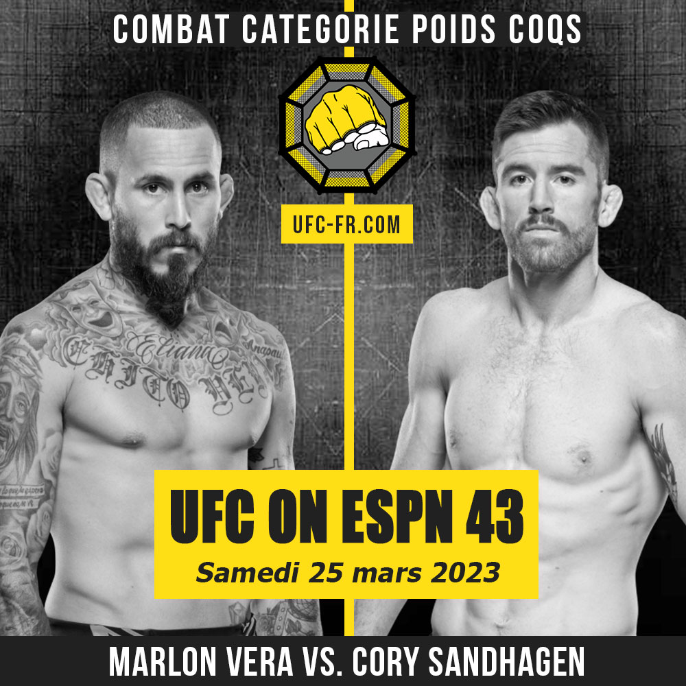 UFC ON ESPN 43 - Marlon Vera vs Cory Sandhagen