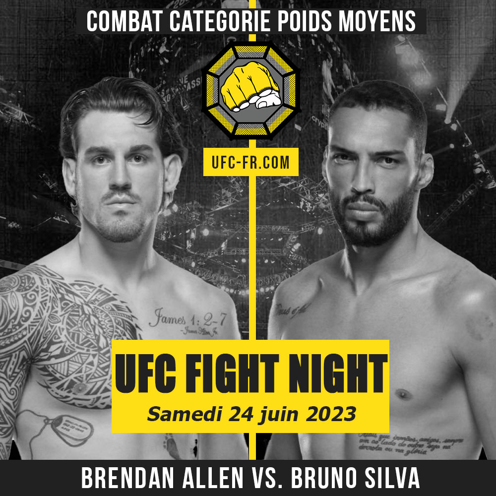 Combat Categorie - Poids Moyens : Brendan Allen vs. Bruno Silva - UFC ON ABC 5 - EMMETT VS. TOPURIA