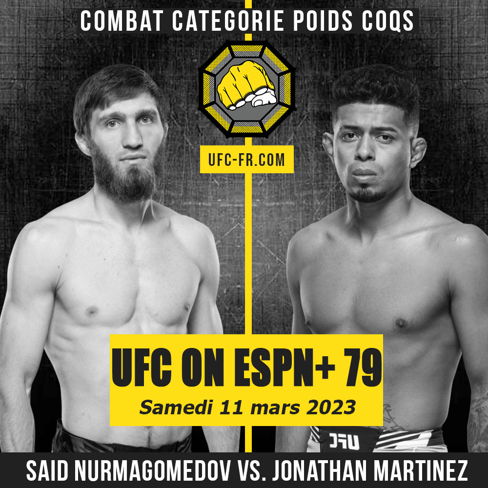 UFC ON ESPN+ 79 - Said Nurmagomedov vs Jonathan Martinez