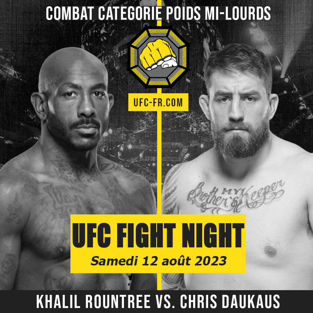 UFC ON ESPN 51 - Khalil Rountree vs Chris Daukaus