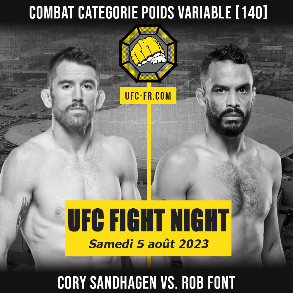 UFC ON ESPN 50 - Cory Sandhagen vs Rob Font