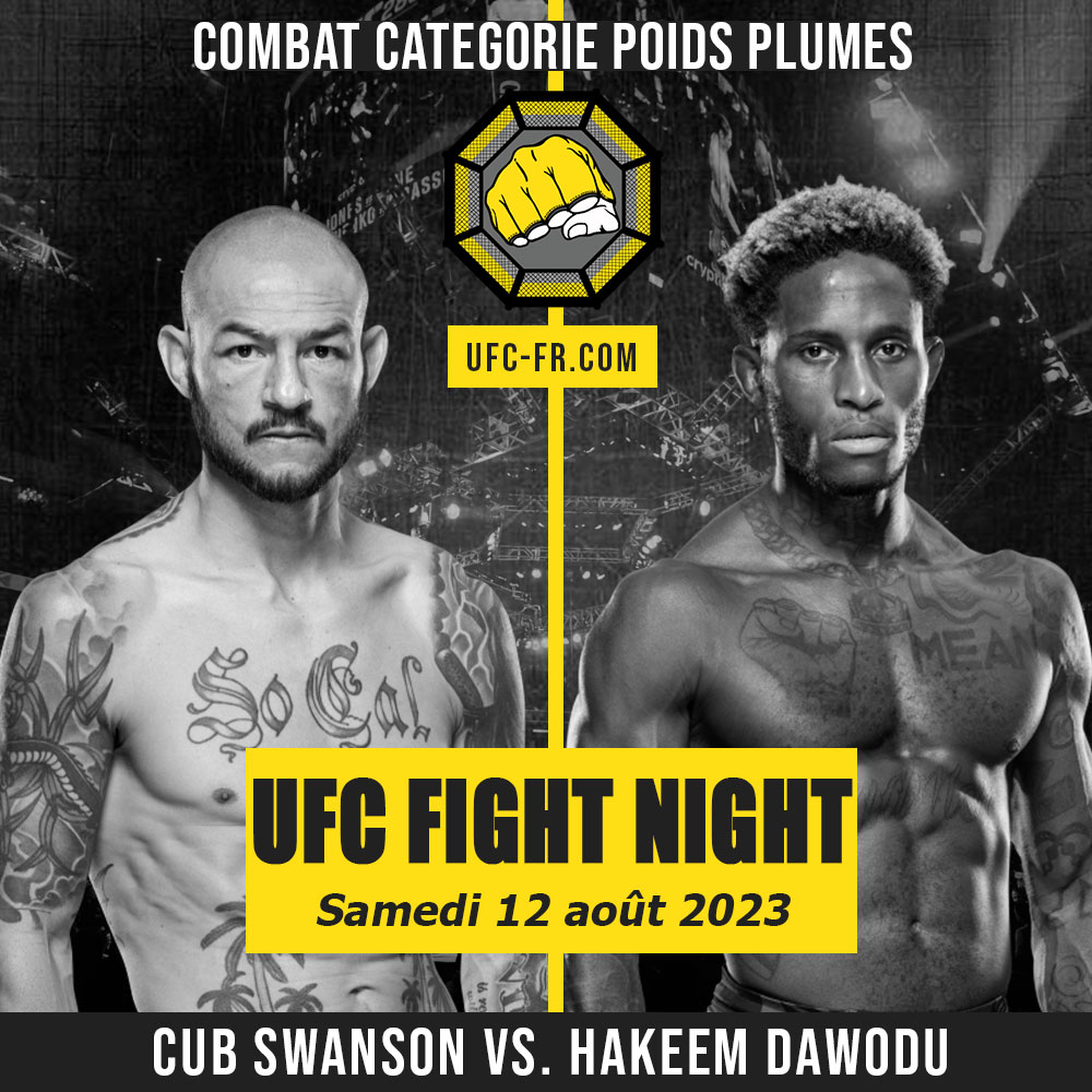 UFC ON ESPN 51 - Cub Swanson vs Hakeem Dawodu