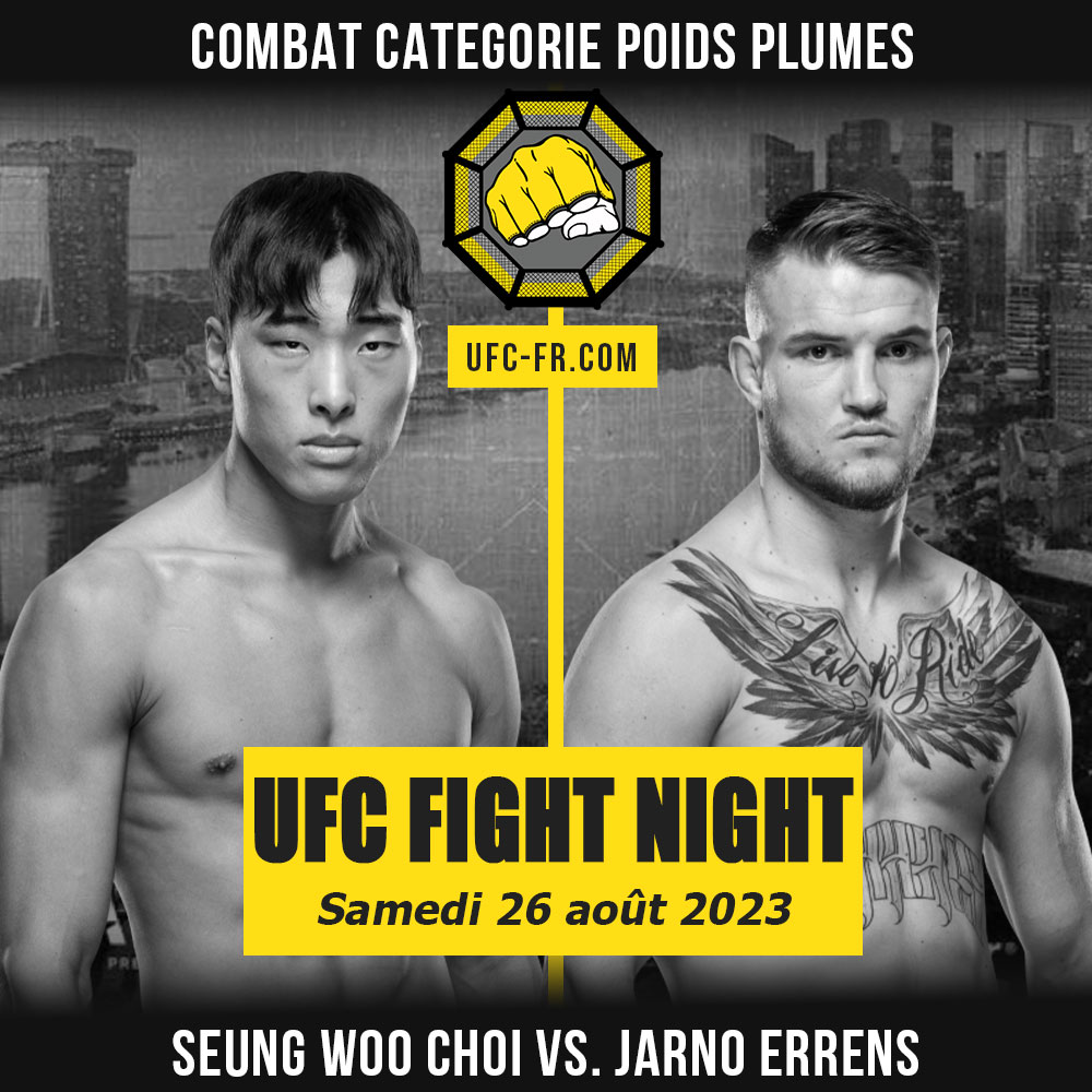 UFC ON ESPN+ 83 - Seung Woo Choi vs Jarno Errens