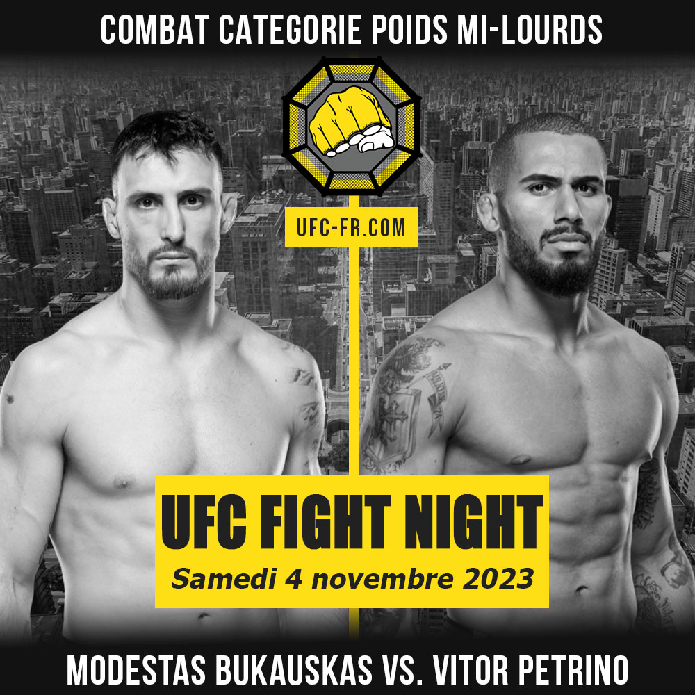 UFC on ESPN+ 89 - Modestas Bukauskas vs Vitor Petrino