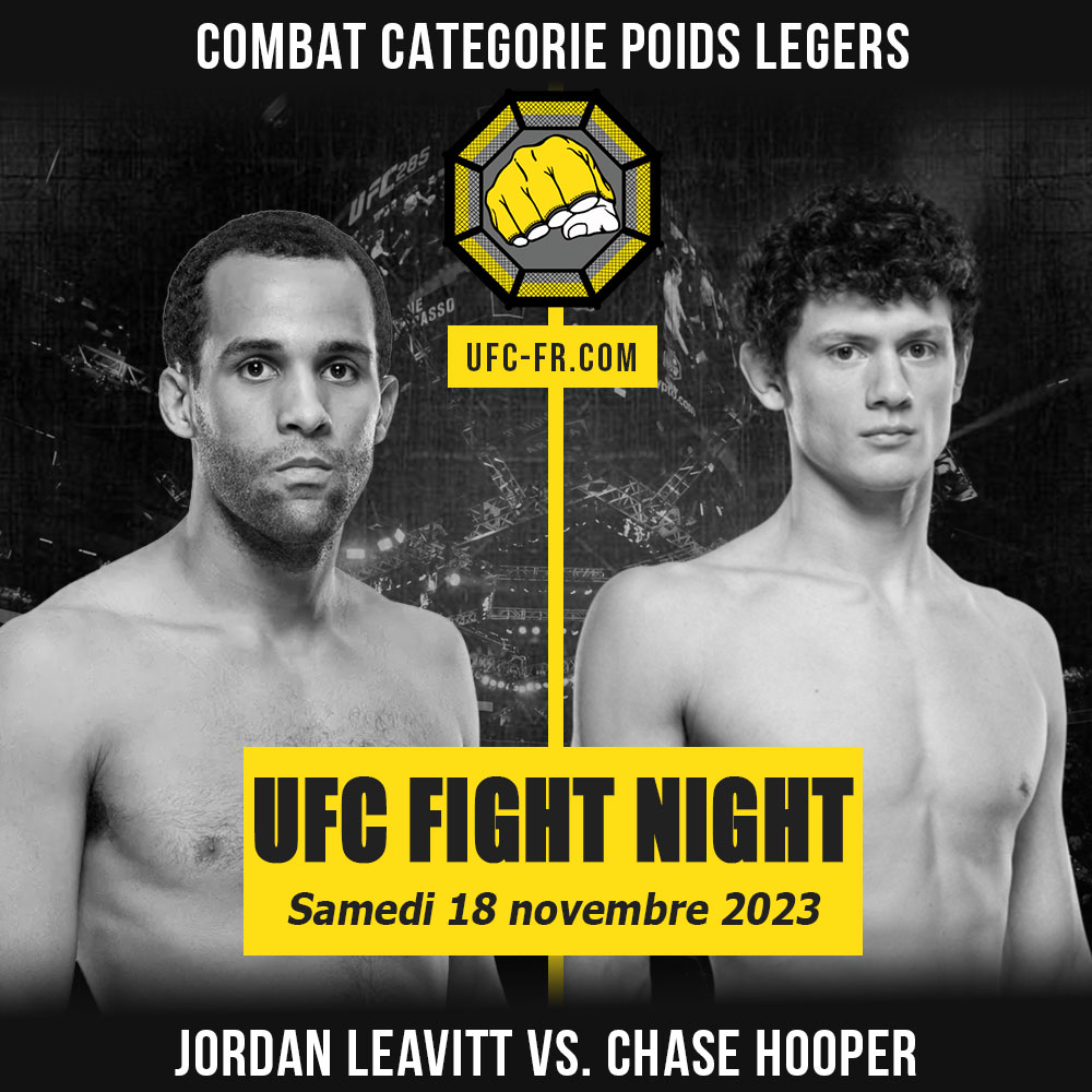 UFC ON ESPN+ 90 - Jordan Leavitt vs Chase Hooper