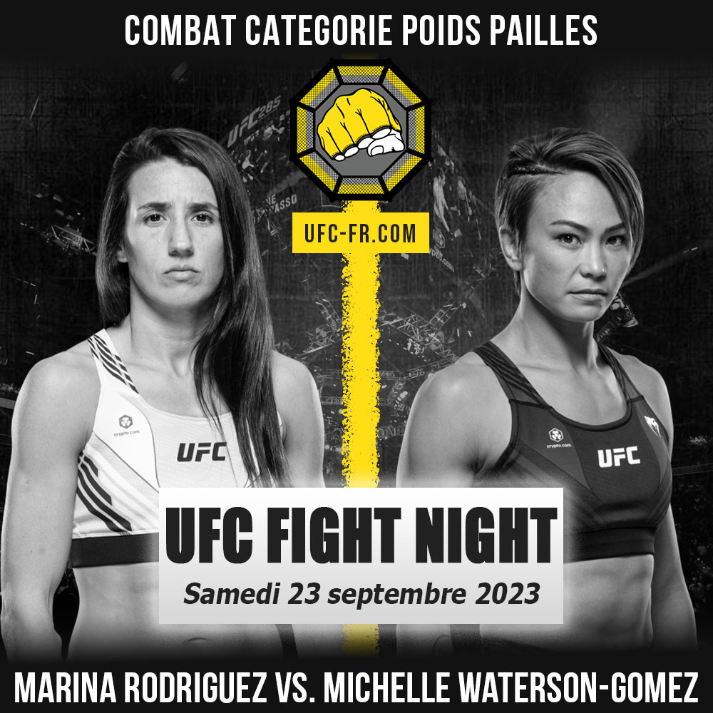 Combat Categorie - Poids Pailles : Marina Rodriguez vs. Michelle Waterson-Gomez - UFC ON ESPN+ 86 - FIZIEV VS. GAMROT