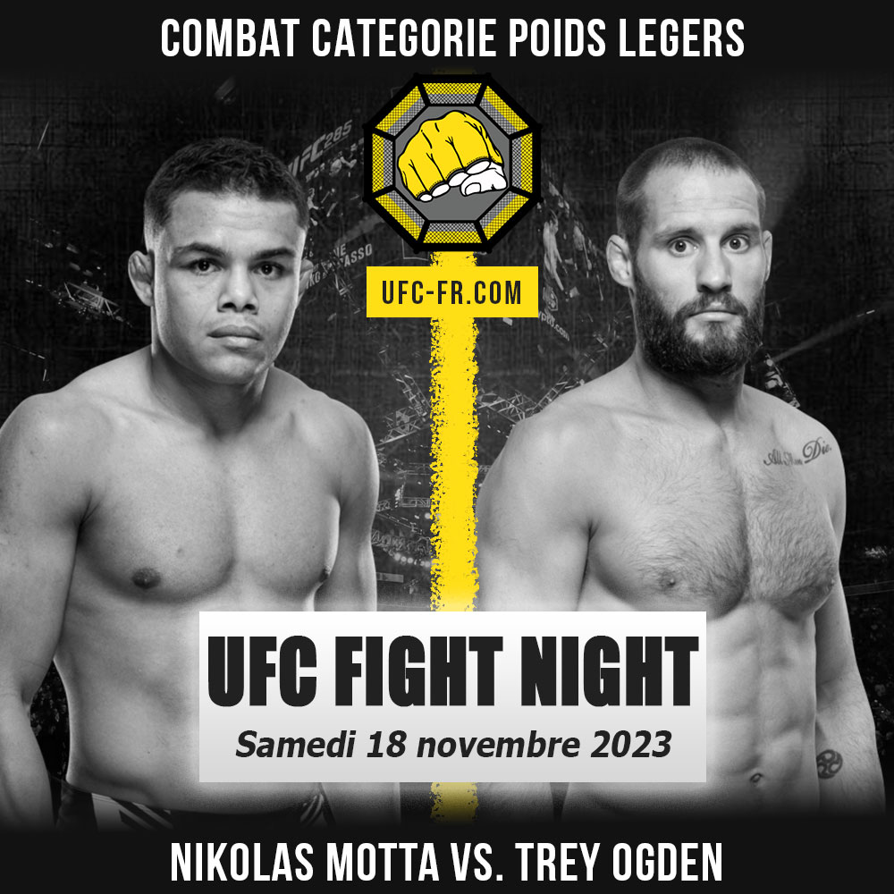 UFC on ESPN+ 90 - Nikolas Motta vs Trey Ogden
