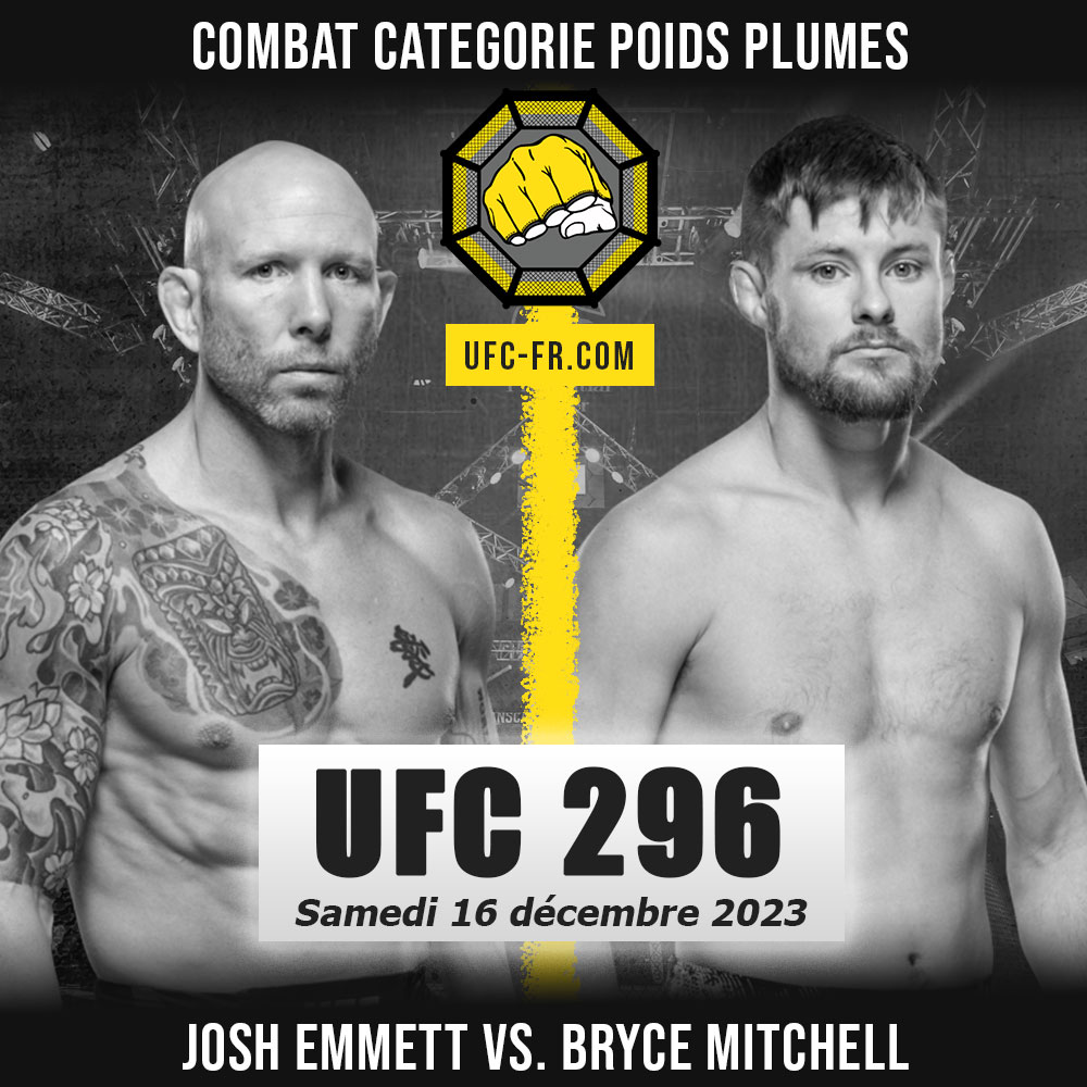 UFC 296 - Josh Emmett vs Bryce Mitchell