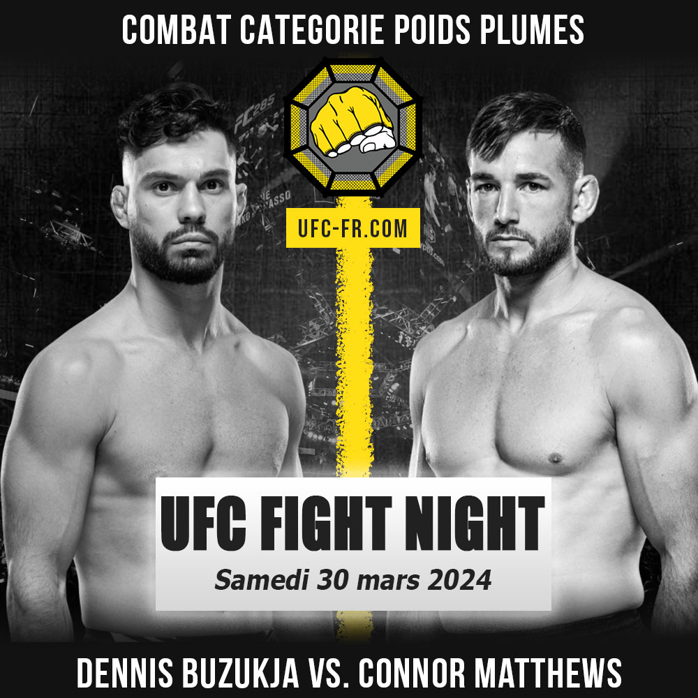 UFC ON ESPN 54 - Dennis Buzukja vs Connor Matthews