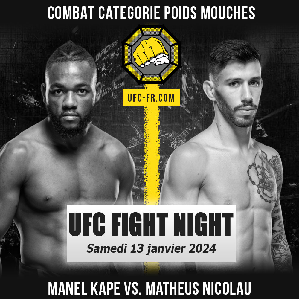 UFC ON ESPN+ 92 - Manel Kape vs Matheus Nicolau