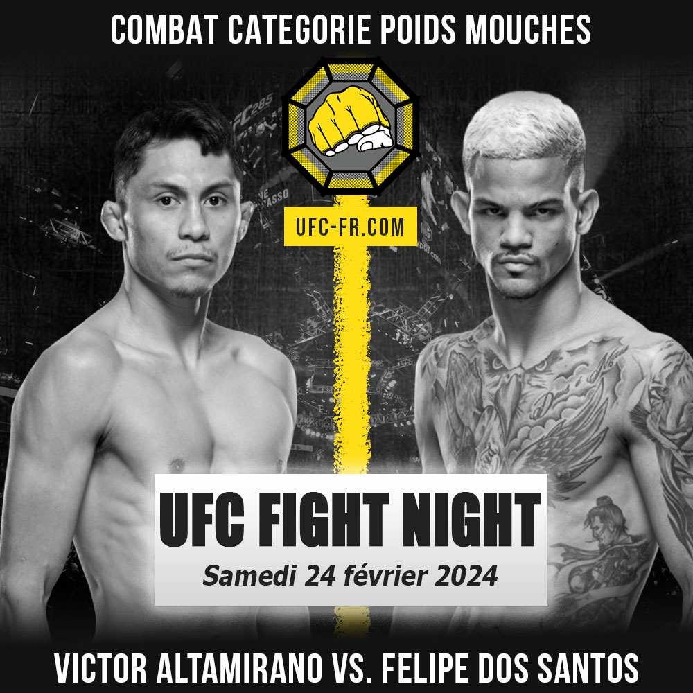 UFC ON ESPN+ 95 - Victor Altamirano vs Felipe dos Santos