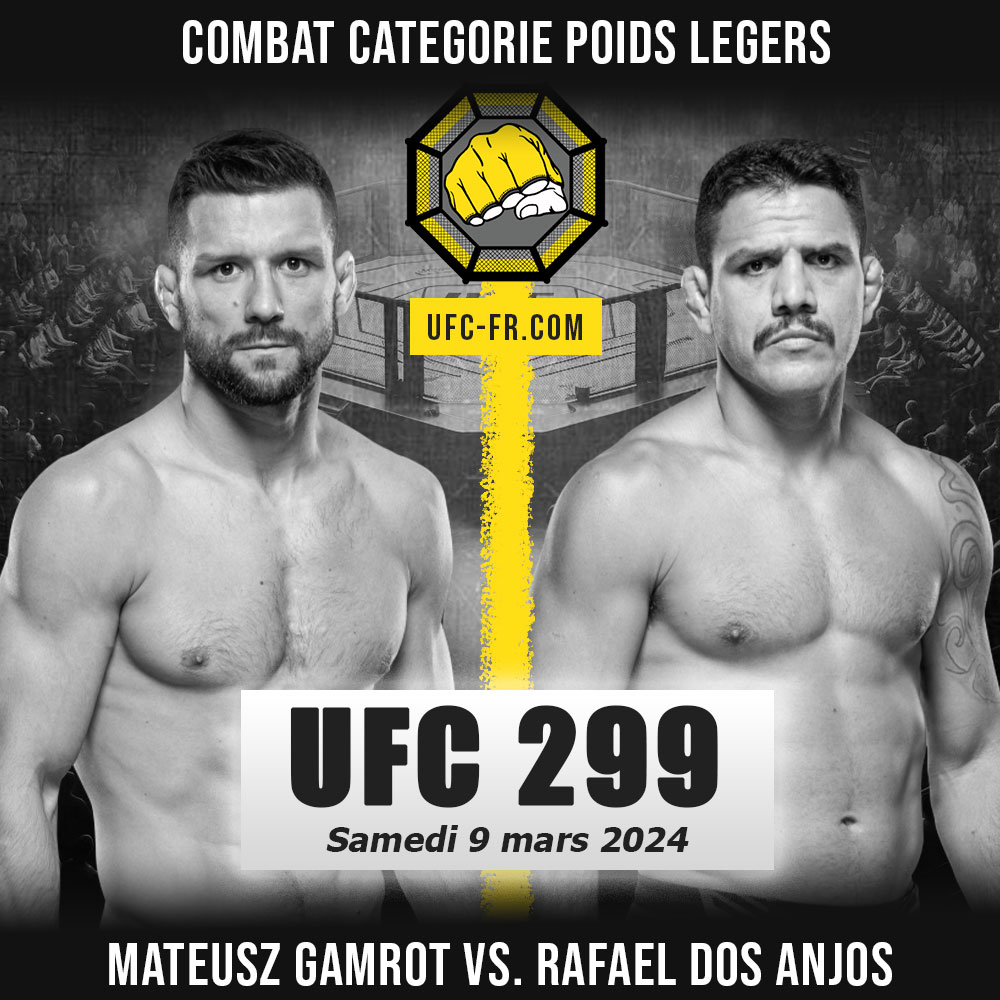Combat Categorie - Poids Légers : Mateusz Gamrot vs. Rafael dos Anjos - UFC 299 - O'MALLEY VS. VERA 2