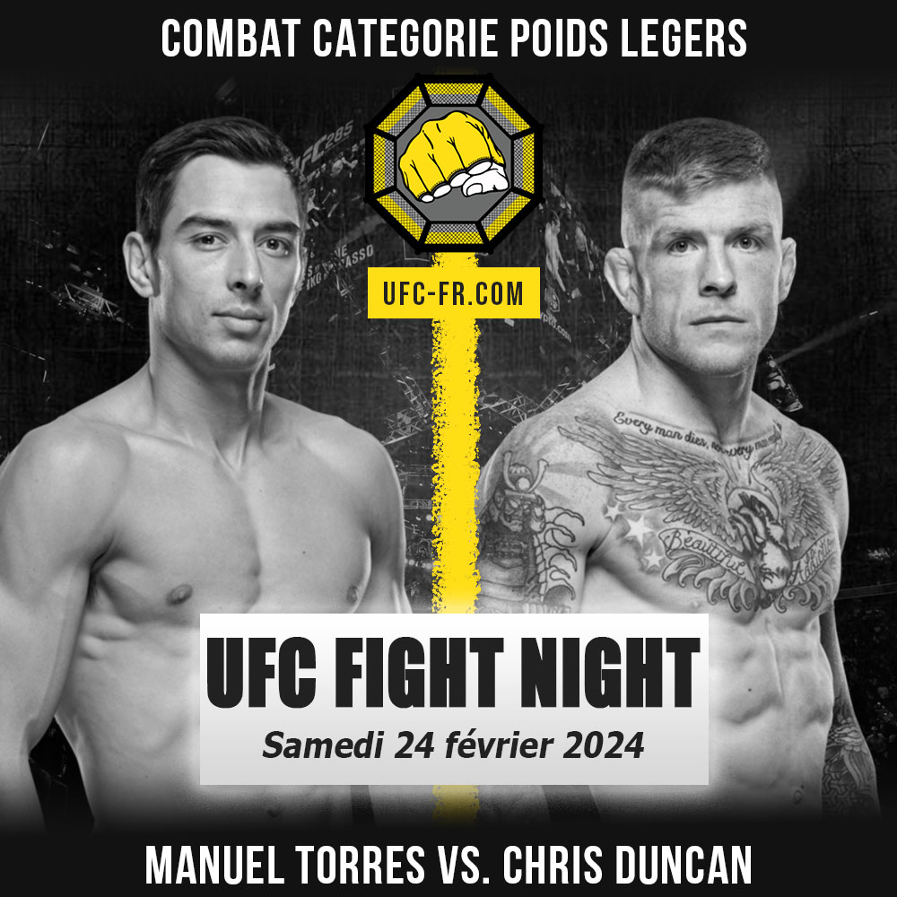 UFC ON ESPN+ 95 - Manuel Torres vs Chris Duncan