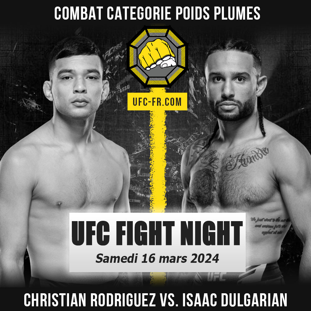 UFC ON ESPN+ 97 - Christian Rodriguez vs Isaac Dulgarian