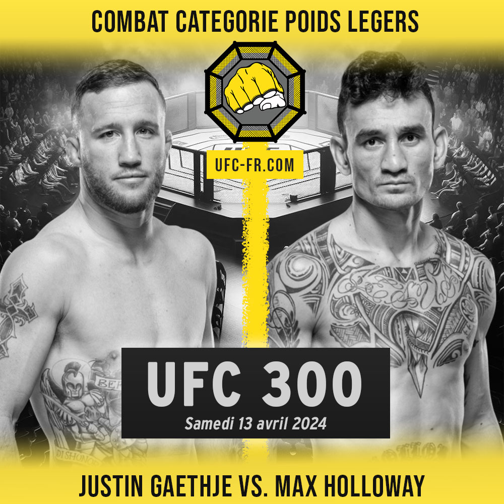 UFC 300 - Justin Gaethje vs Max Holloway