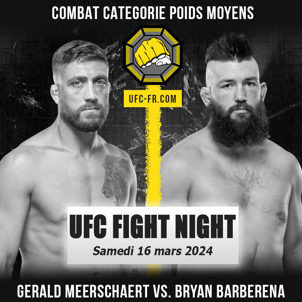 UFC ON ESPN+ 97 - Gerald Meerschaert vs Bryan Barberena