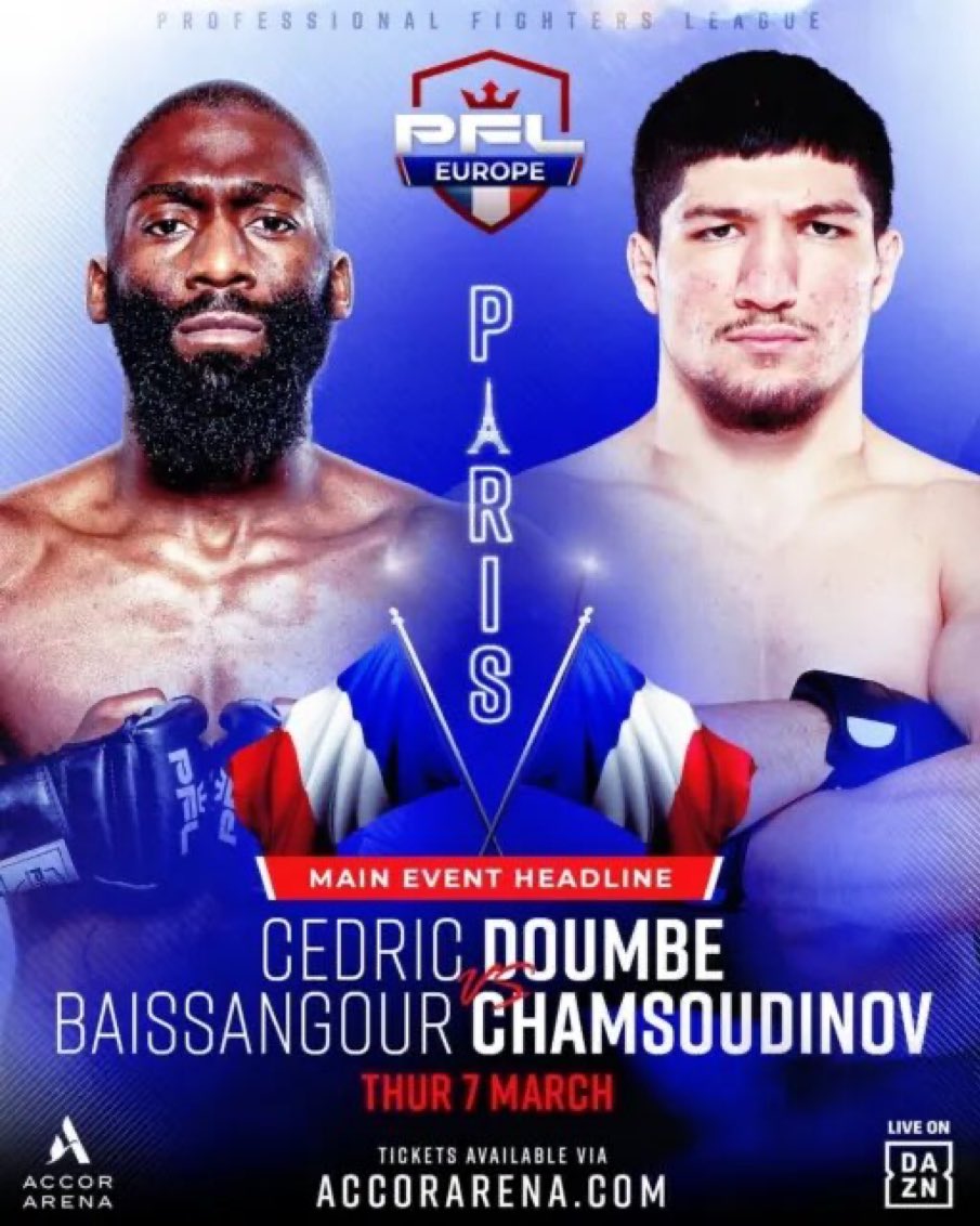 PFL EUROPE 1 - Cedric Doumbe vs Baysangur Chamsoudinov