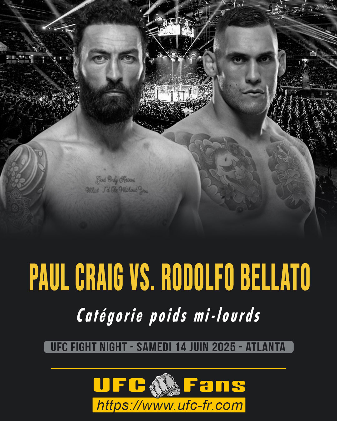 UFC ON ESPN 69 - Paul Craig vs Rodolfo Bellato