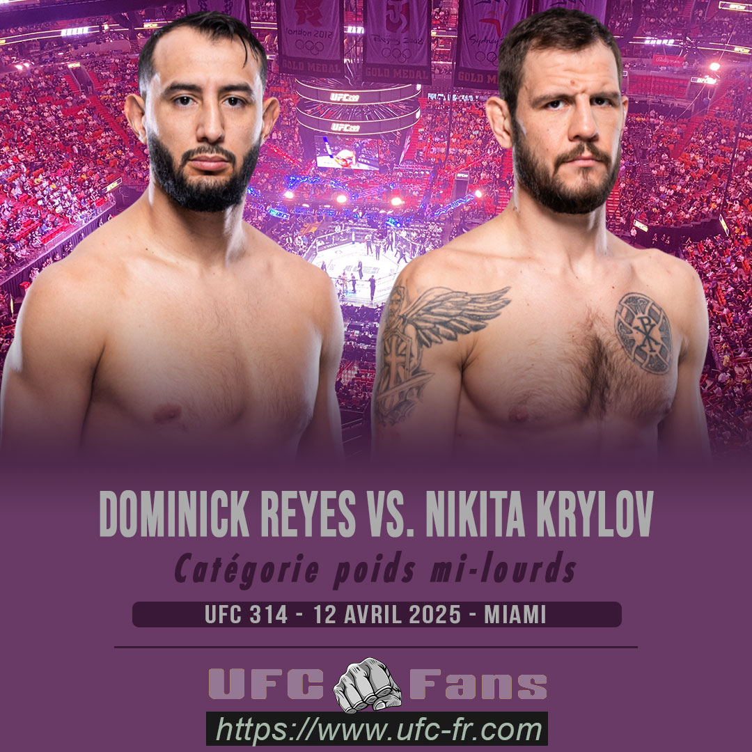 UFC 314 - Dominick Reyes vs Nikita Krylov