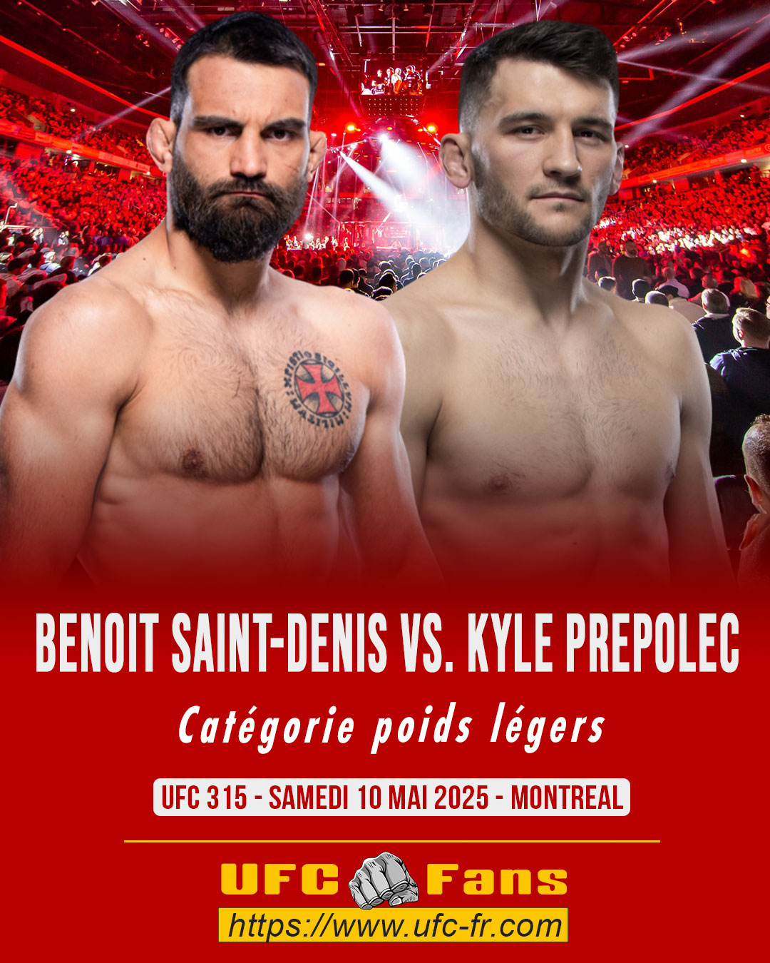 UFC 315 - Benoit Saint-Denis vs Kyle Prepolec
