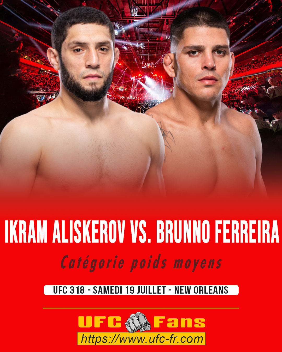 UFC 318 - Ikram Aliskerov vs Brunno Ferreira