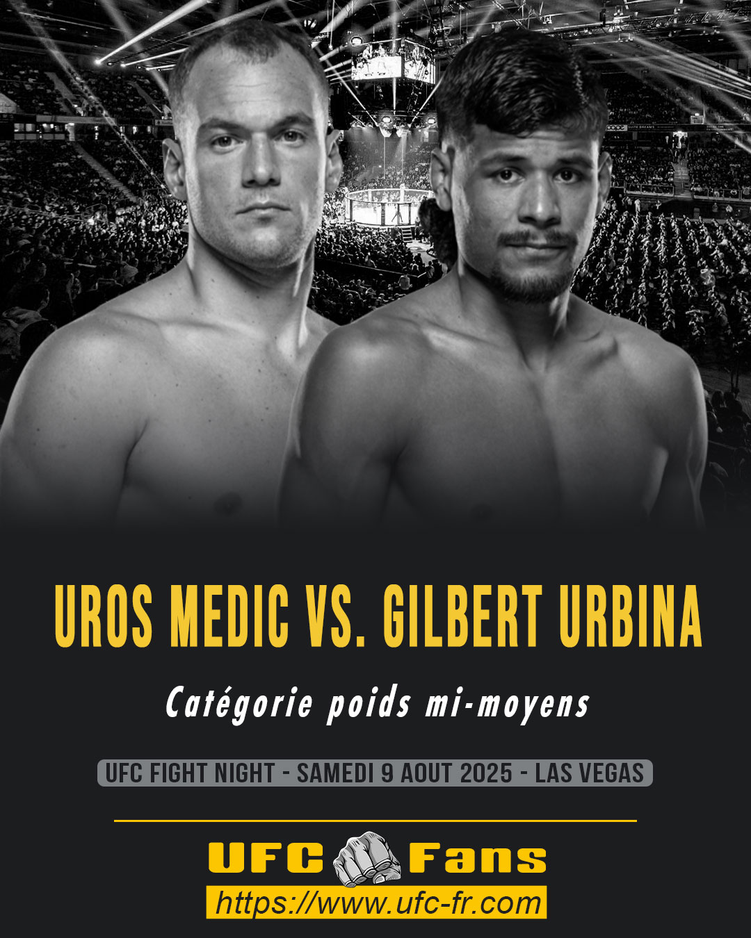 UFC ON ESPN 72 - Uros Medic vs Gilbert Urbina