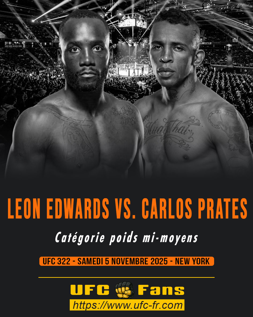 UFC 322 - Leon Edwards vs Carlos Prates
