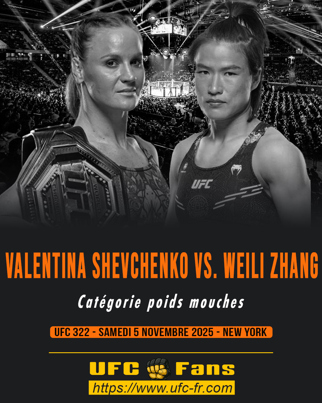 UFC 322 - Valentina Shevchenko vs Weili Zhang
