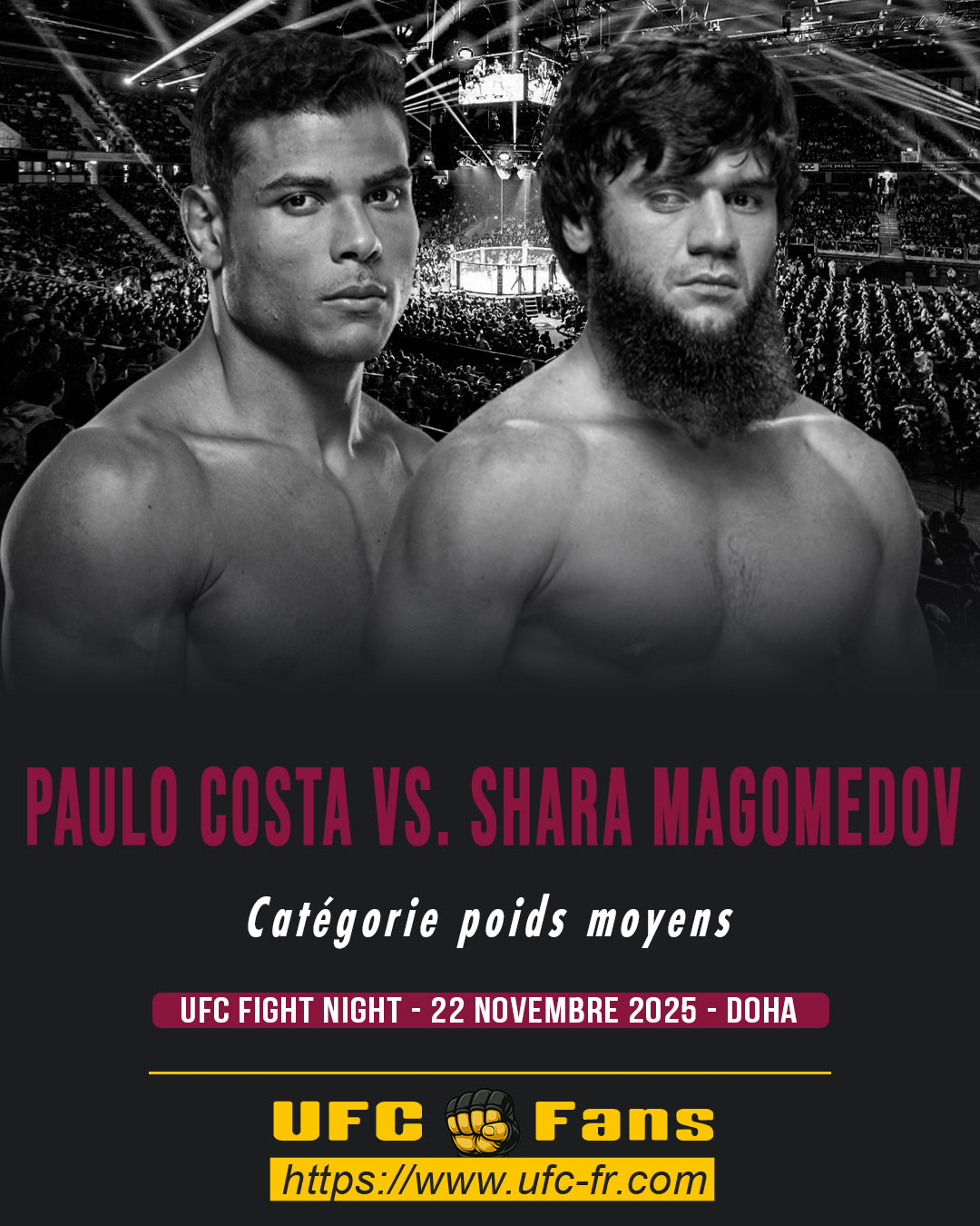 UFC FIGHT NIGHT - Paulo Costa vs Shara Magomedov