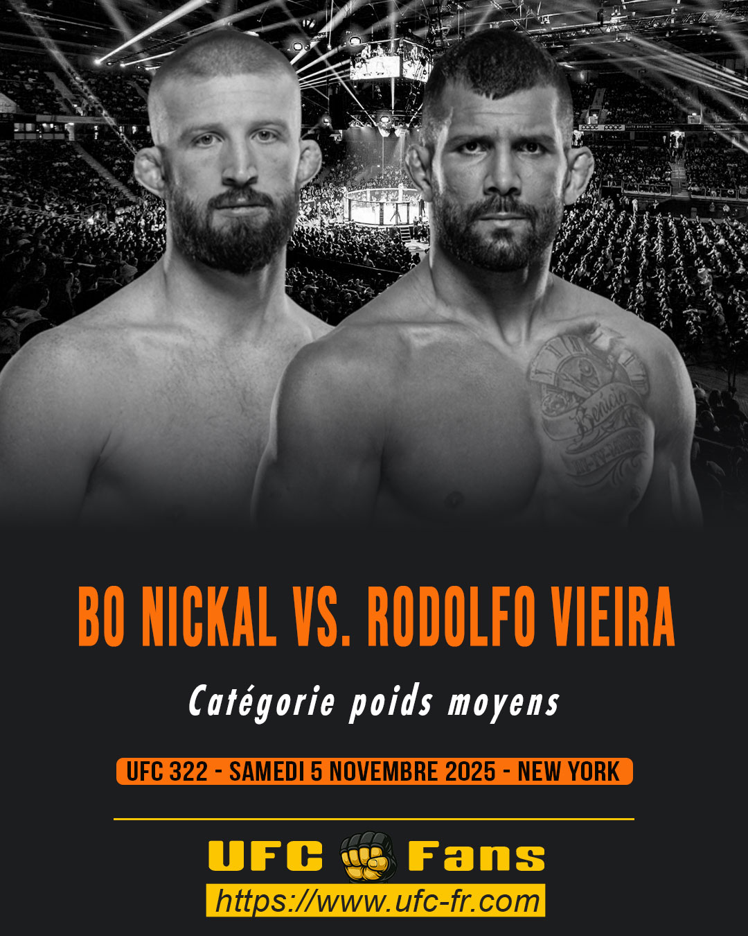 UFC 322 - Bo Nickal vs Rodolfo Vieira