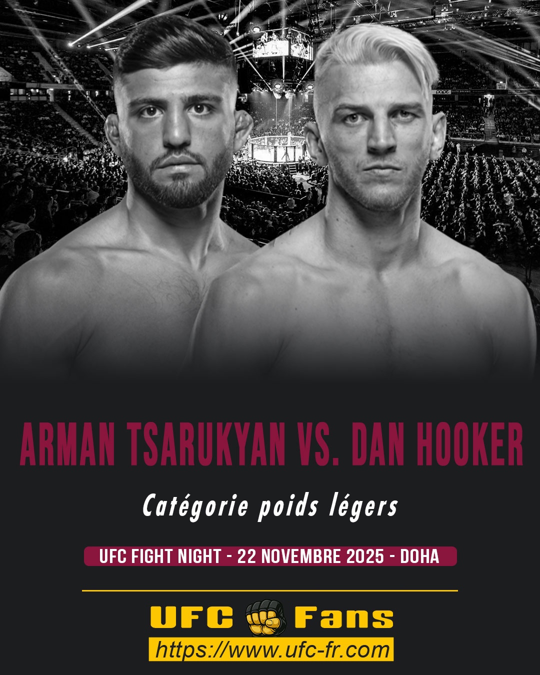 UFC FIGHT NIGHT - Arman Tsarukyan vs Dan Hooker