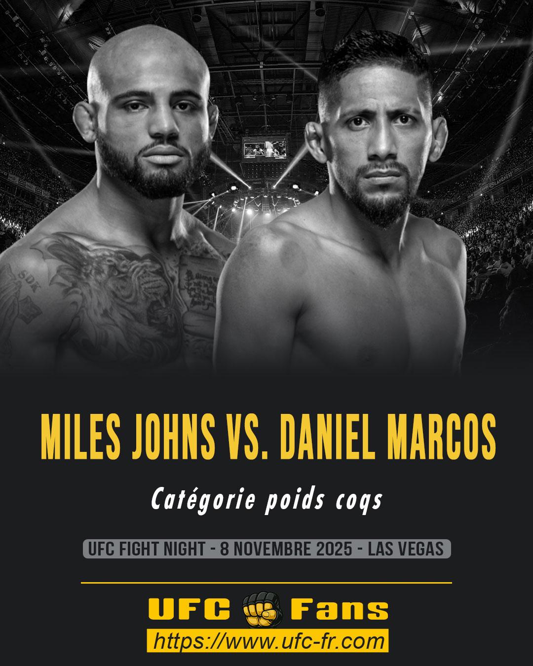 UFC ON ESPN+ 122 - Miles Johns vs Daniel Marcos