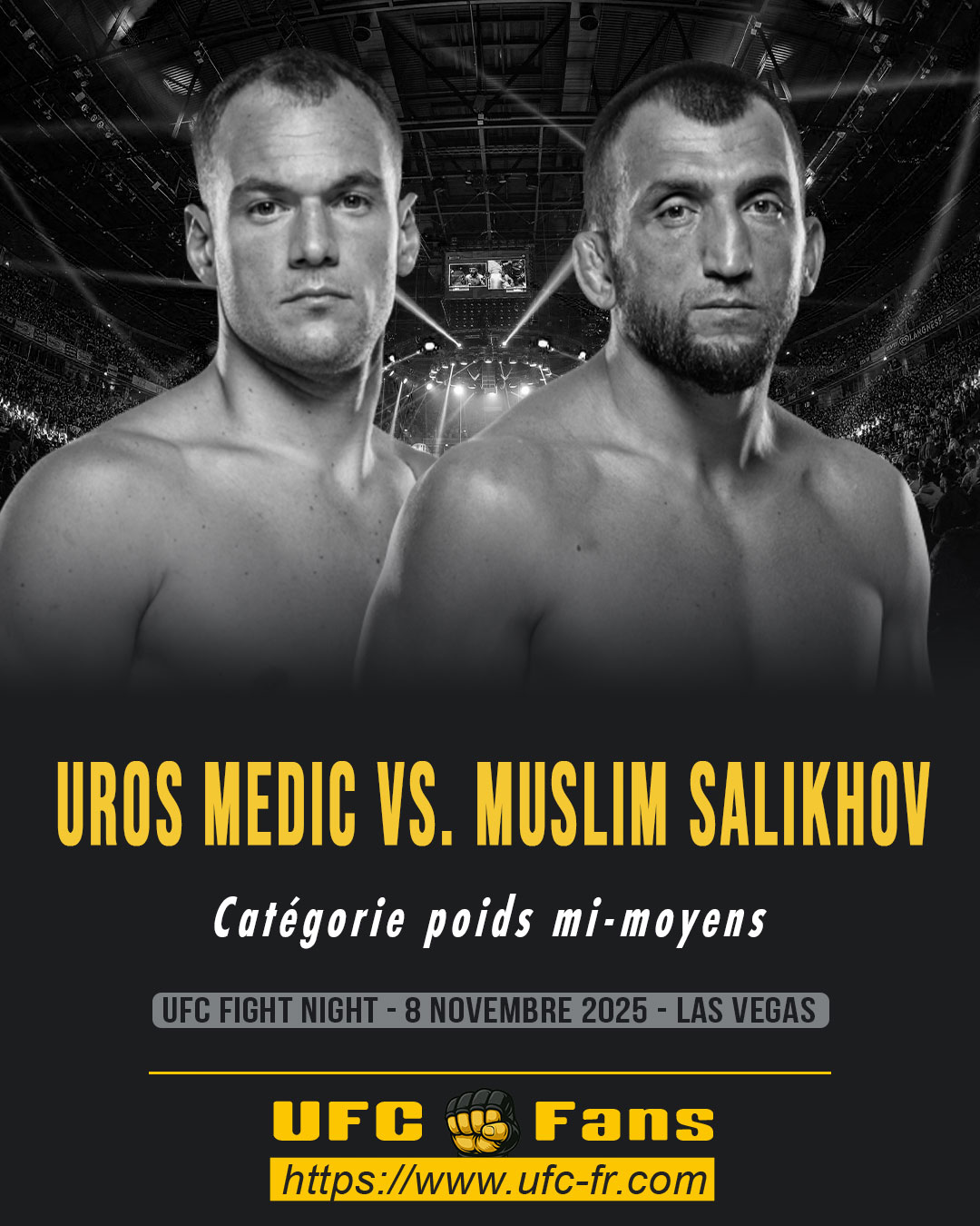 UFC ON ESPN+ 122 - Uros Medic vs Muslim Salikhov