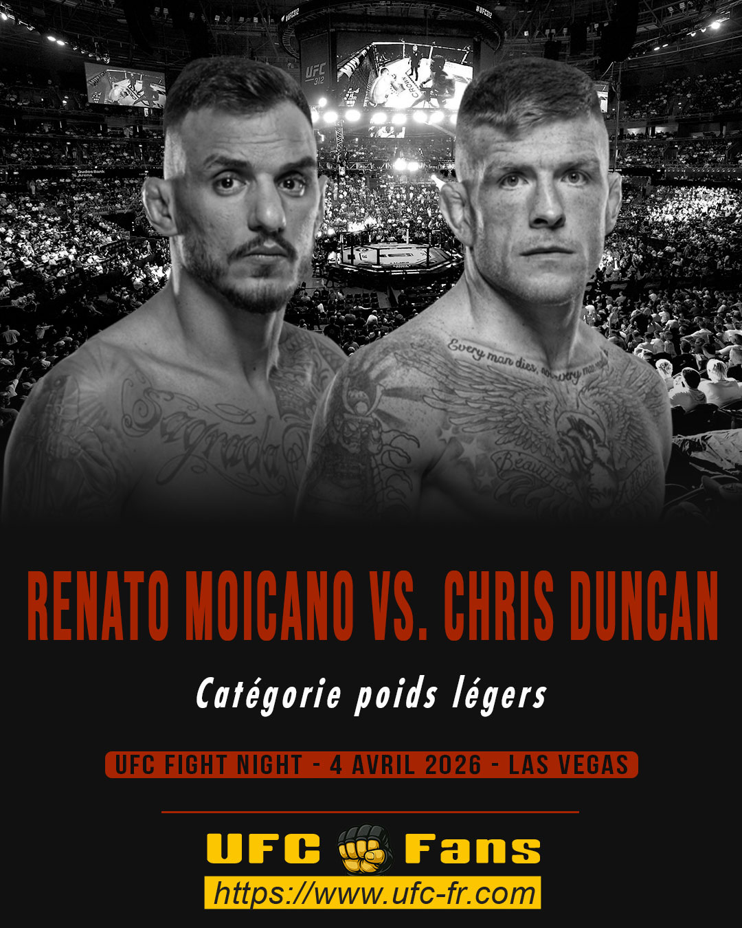 UFC FIGHT NIGHT 272 - Renato Moicano vs Chris Duncan