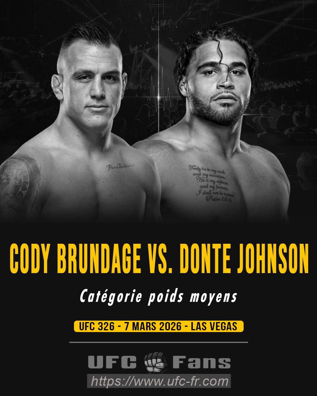 UFC 326 - Cody Brundage vs Donte Johnson