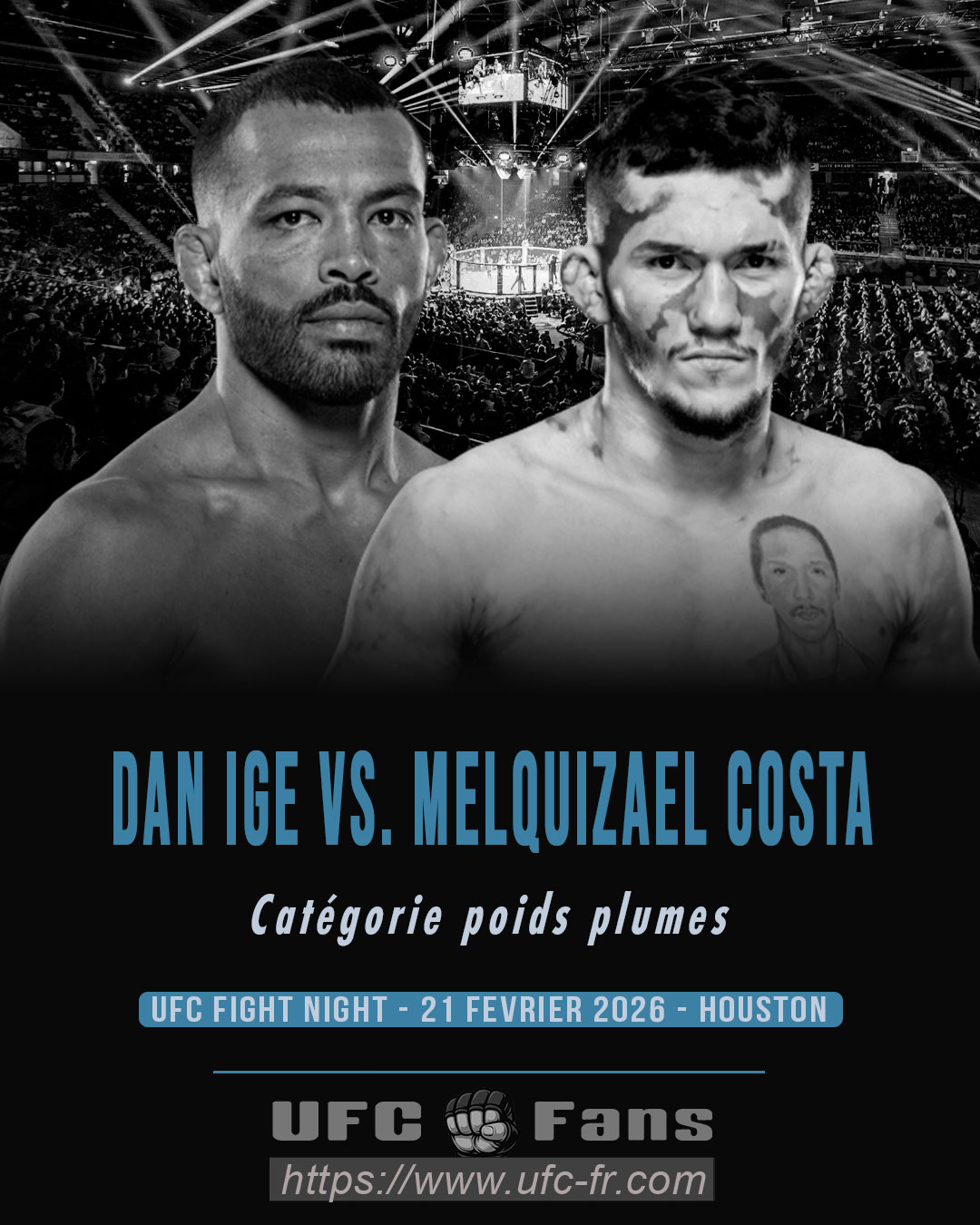 UFC FIGHT NIGHT 267 - Dan Ige vs Melquizael Costa