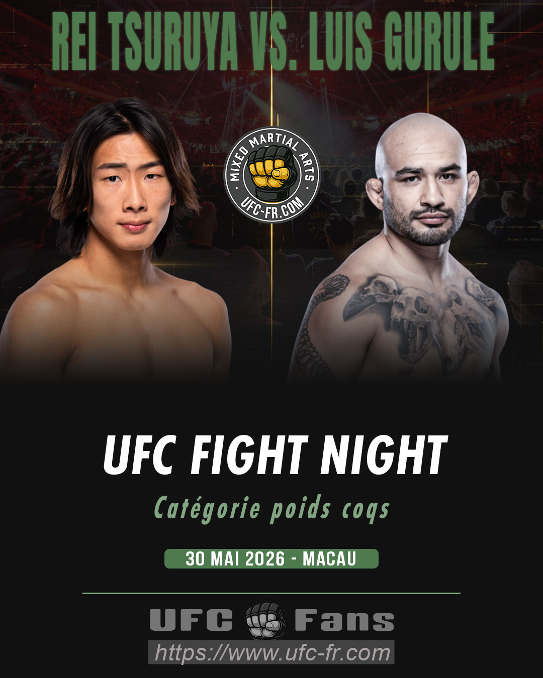 UFC FIGHT NIGHT 277 - Rei Tsuruya vs Luis Gurule UFC FIGHT NIGHT 277 - Rei Tsuruya vs Luis Gurule